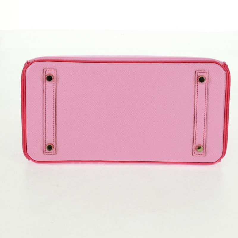 【日本直送】愛馬仕 Birkin 30 手袋，皮革 SPO 金玫瑰花瓣 x 玫瑰泰爾紫，正品 SW2128SM-4