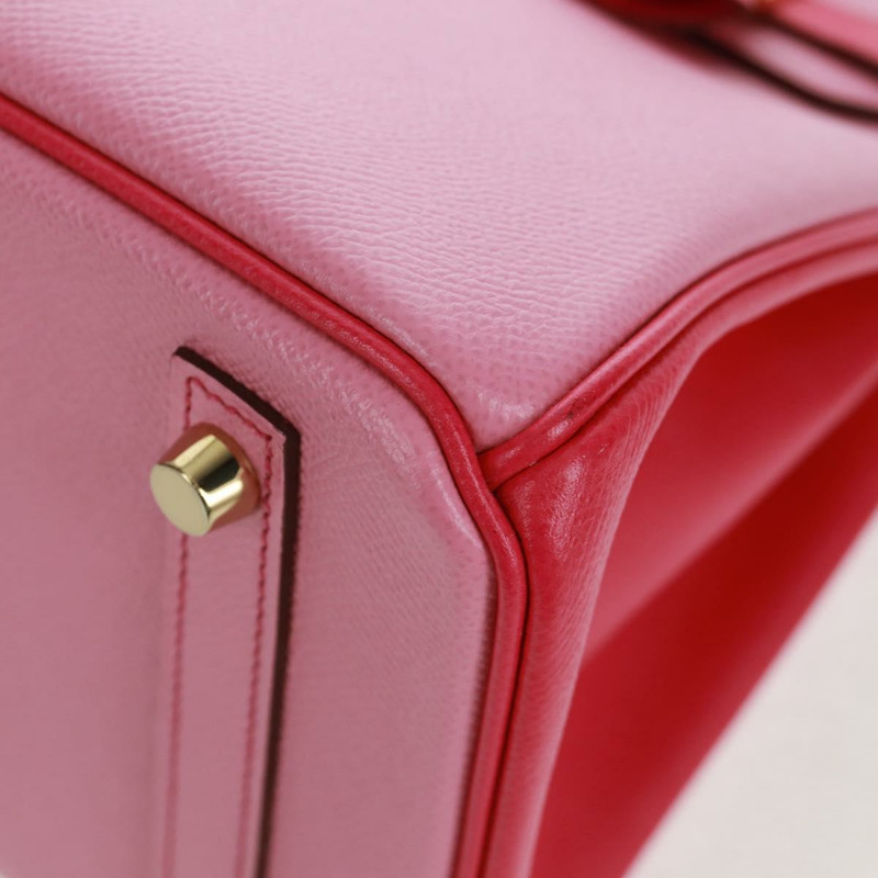 【日本直送】愛馬仕 Birkin 30 手袋，皮革 SPO 金玫瑰花瓣 x 玫瑰泰爾紫，正品 SW2128SM-15