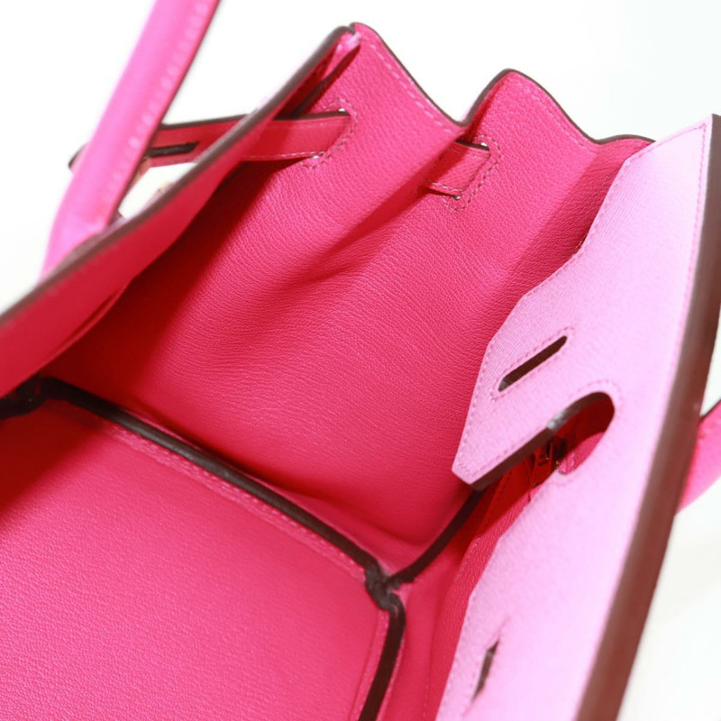 【日本直送】愛馬仕 Birkin 30 手袋，皮革 SPO 金玫瑰花瓣 x 玫瑰泰爾紫，正品 SW2128SM-29