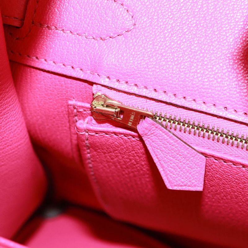 【日本直送】愛馬仕 Birkin 30 手袋，皮革 SPO 金玫瑰花瓣 x 玫瑰泰爾紫，正品 SW2128SM-32