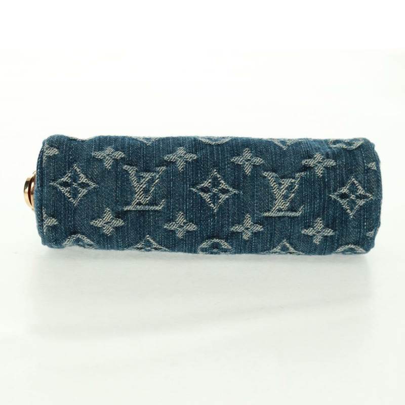 【日本直送】路易威登 Monogram Denim Trousse Speedy GM 手拿包 藍色 M95081 正品 SW2123SAV-5