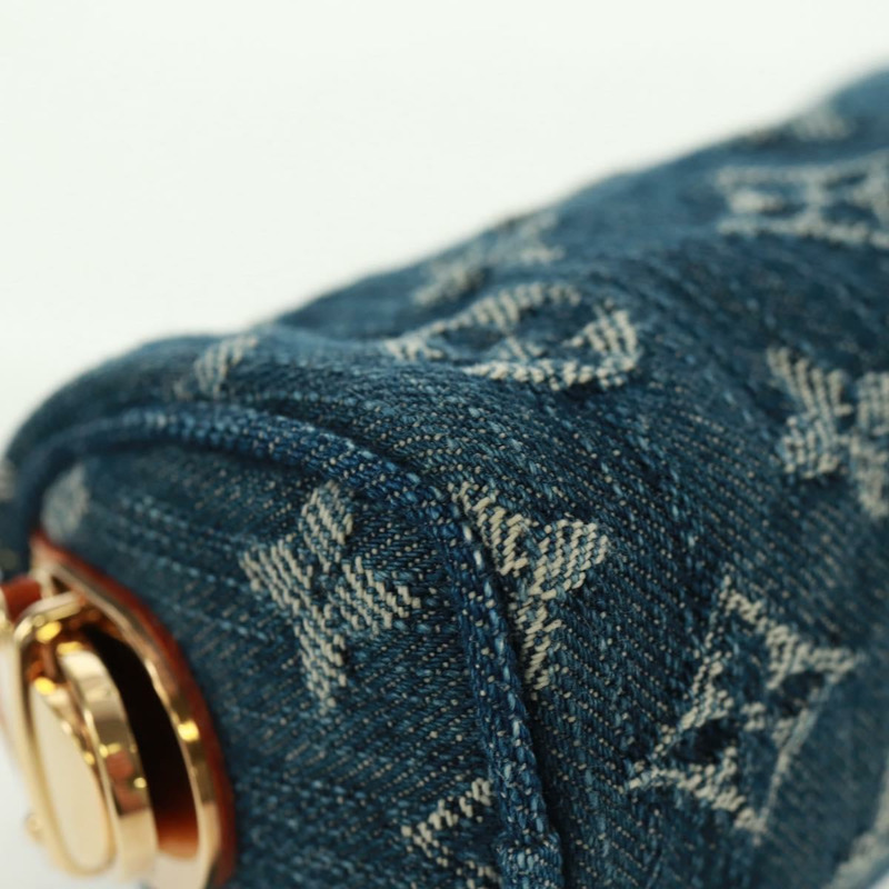 【日本直送】路易威登 Monogram Denim Trousse Speedy GM 手拿包 藍色 M95081 正品 SW2123SAV-6