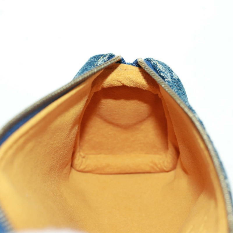 【日本直送】路易威登 Monogram Denim Trousse Speedy GM 手拿包 藍色 M95081 正品 SW2123SAV-18