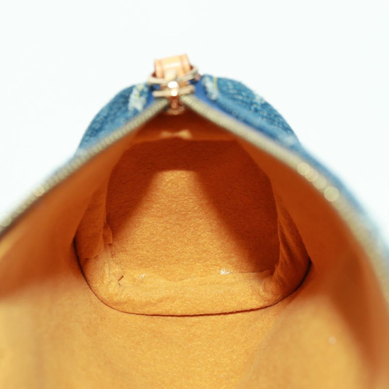 【日本直送】路易威登 Monogram Denim Trousse Speedy GM 手拿包 藍色 M95081 正品 SW2123SAV-19