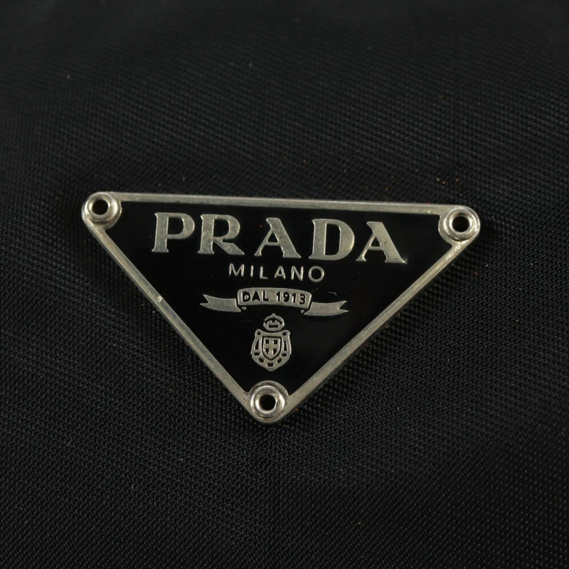 【日本直送】PRADA 尼龍手提包 黑色 銀色 正品 SW2096V-17