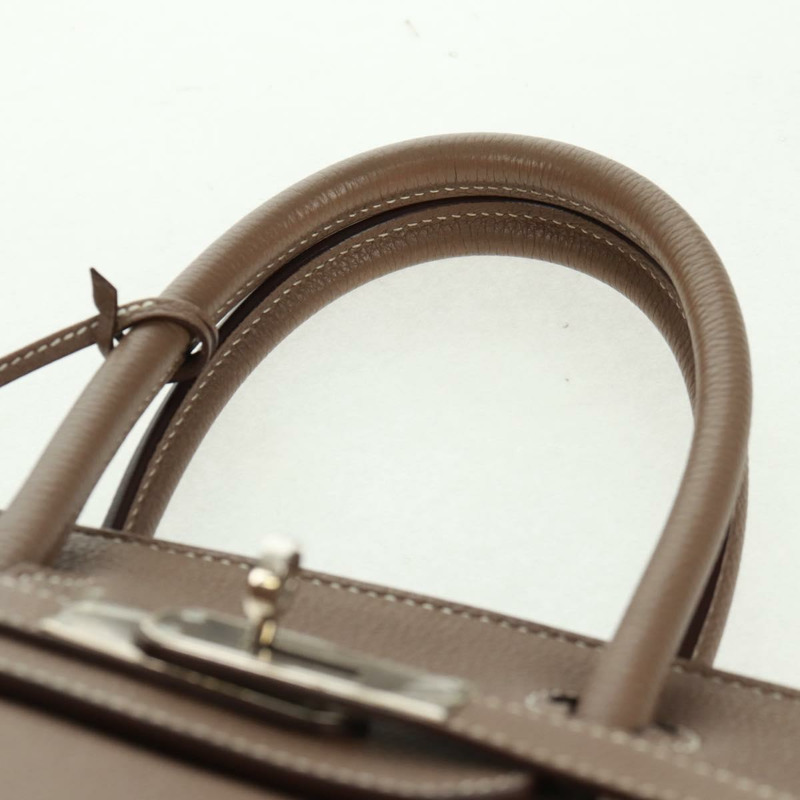 【日本直送】愛馬仕 Birkin 30 手提包，銀色 Etope 皮革，正品 SW2129SM-13