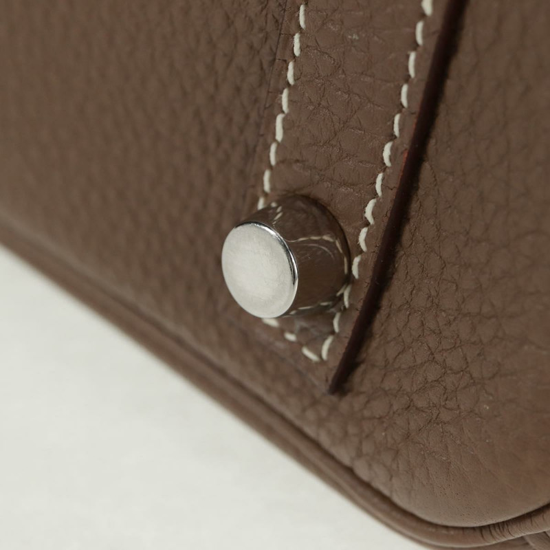 【日本直送】愛馬仕 Birkin 30 手提包，銀色 Etope 皮革，正品 SW2129SM-17