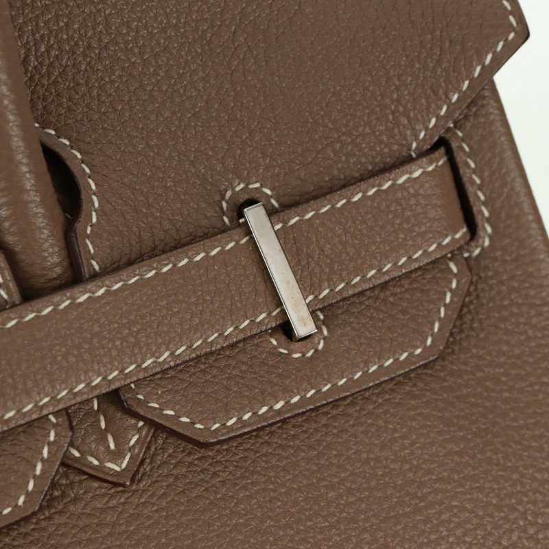 【日本直送】愛馬仕 Birkin 30 手提包，銀色 Etope 皮革，正品 SW2129SM-19