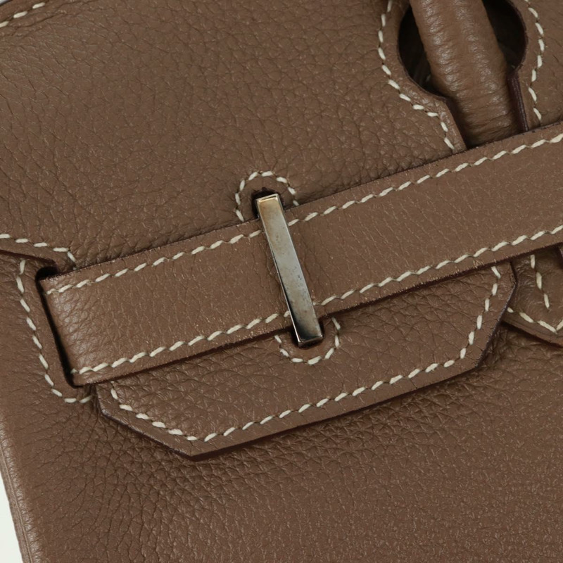 【日本直送】愛馬仕 Birkin 30 手提包，銀色 Etope 皮革，正品 SW2129SM-20