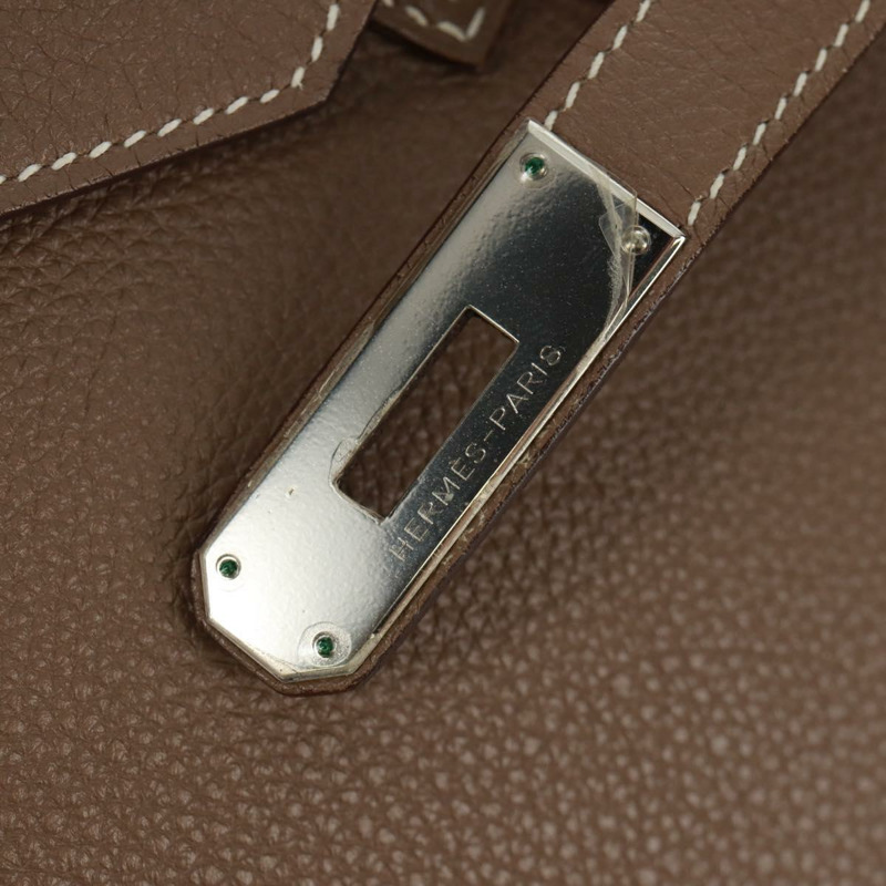 【日本直送】愛馬仕 Birkin 30 手提包，銀色 Etope 皮革，正品 SW2129SM-23