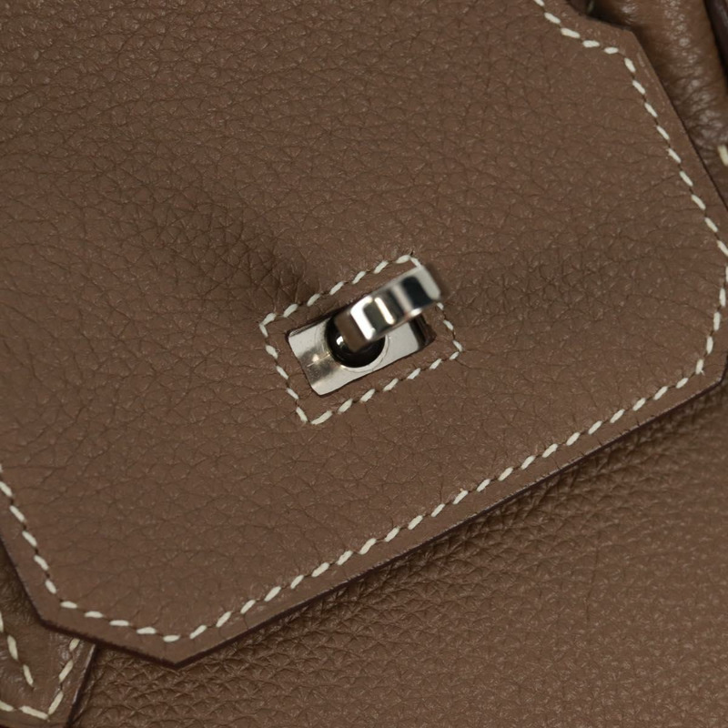【日本直送】愛馬仕 Birkin 30 手提包，銀色 Etope 皮革，正品 SW2129SM-24