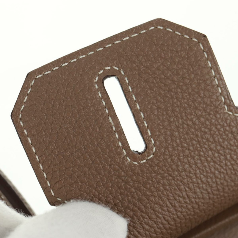 【日本直送】愛馬仕 Birkin 30 手提包，銀色 Etope 皮革，正品 SW2129SM-25