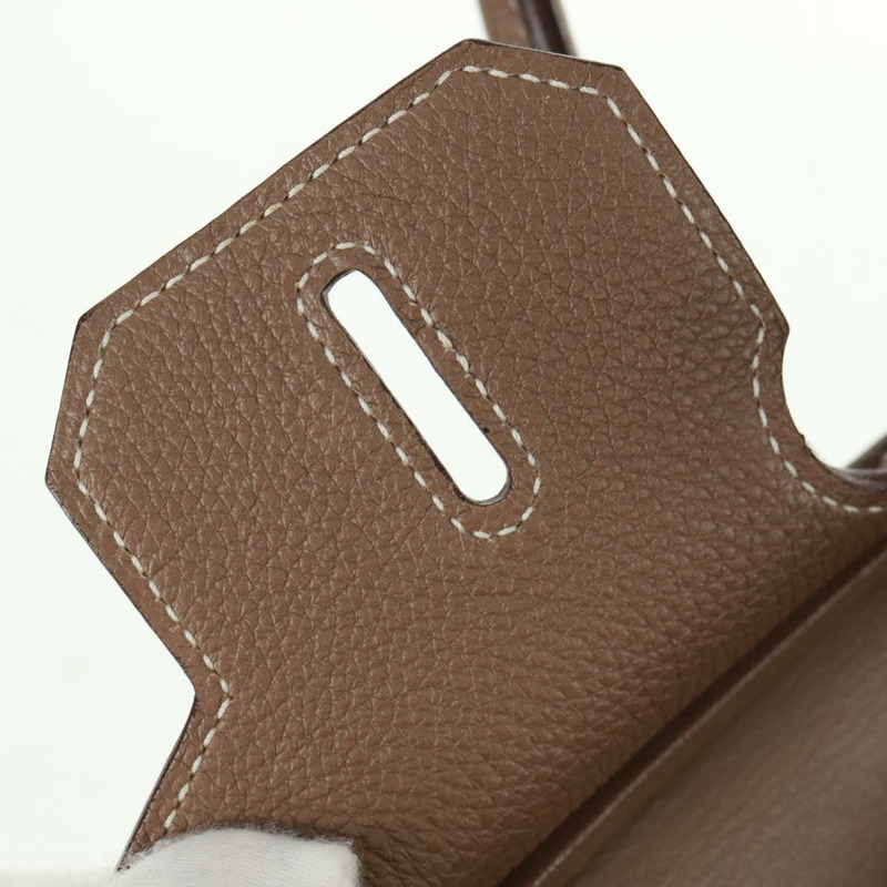 【日本直送】愛馬仕 Birkin 30 手提包，銀色 Etope 皮革，正品 SW2129SM-27