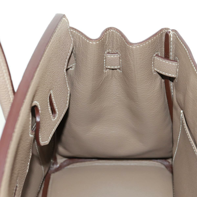 【日本直送】愛馬仕 Birkin 30 手提包，銀色 Etope 皮革，正品 SW2129SM-30