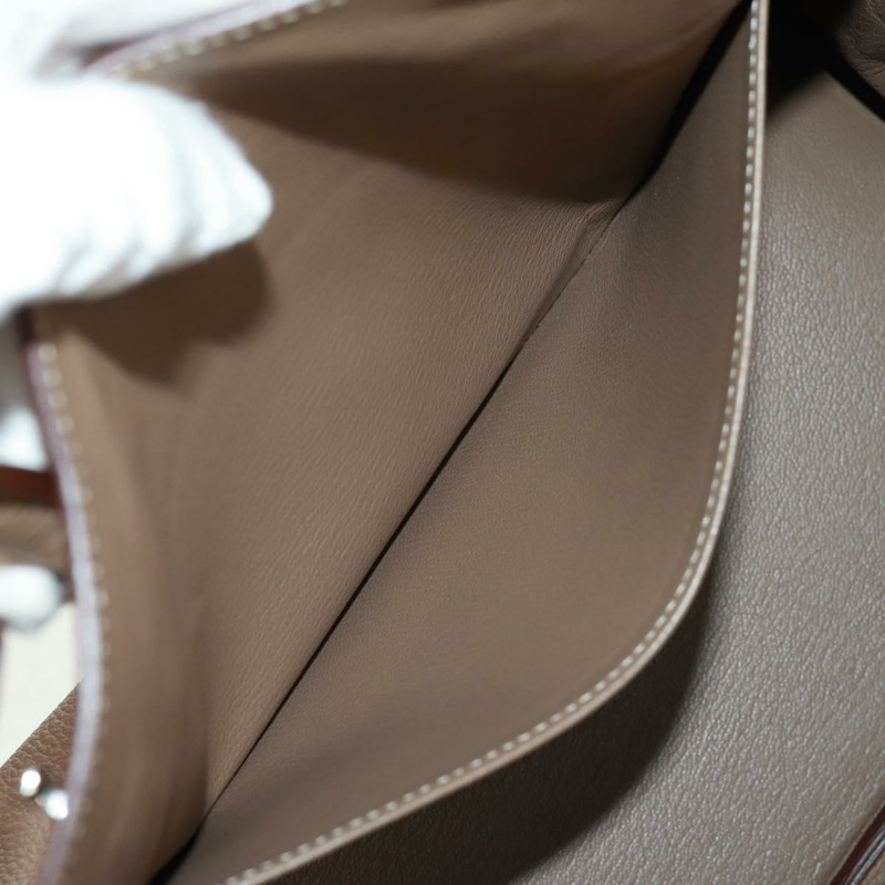 【日本直送】愛馬仕 Birkin 30 手提包，銀色 Etope 皮革，正品 SW2129SM-31