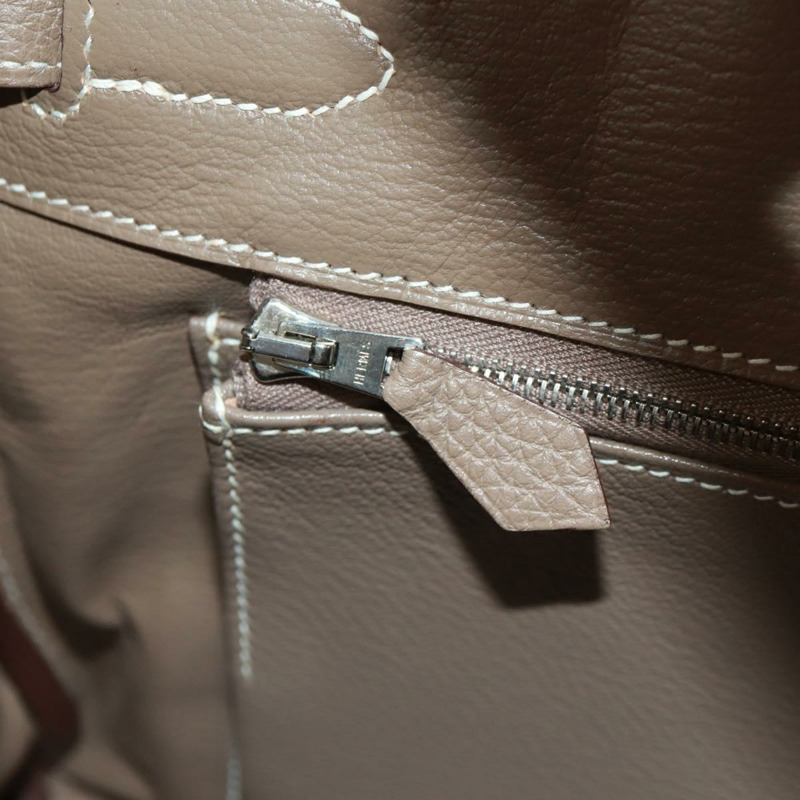 【日本直送】愛馬仕 Birkin 30 手提包，銀色 Etope 皮革，正品 SW2129SM-32