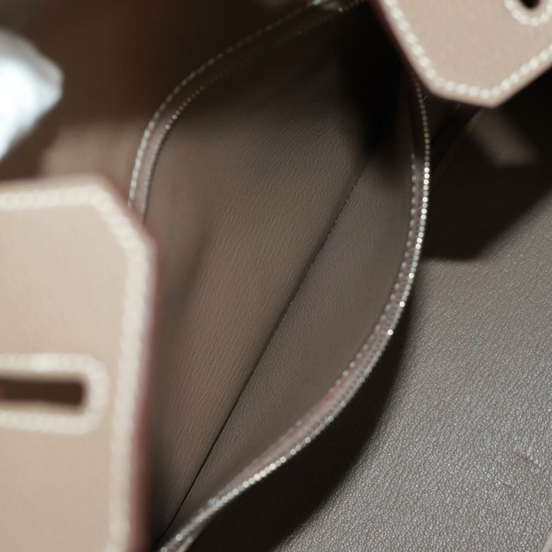 【日本直送】愛馬仕 Birkin 30 手提包，銀色 Etope 皮革，正品 SW2129SM-33