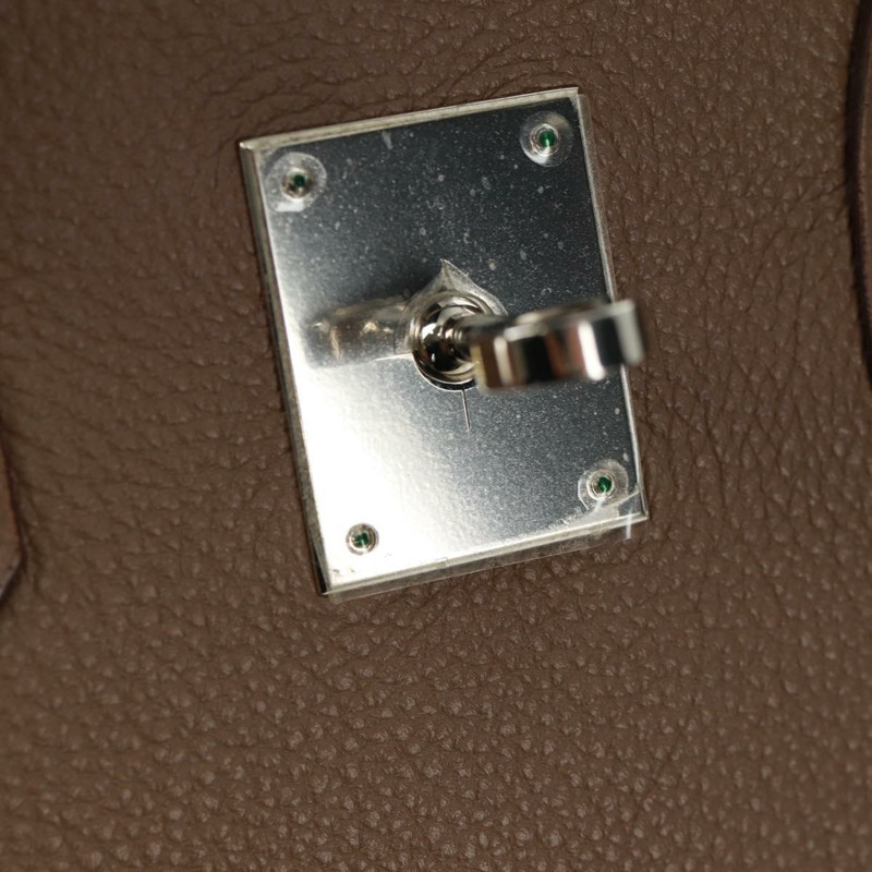 【日本直送】愛馬仕 Birkin 30 手提包，銀色 Etope 皮革，正品 SW2129SM-34