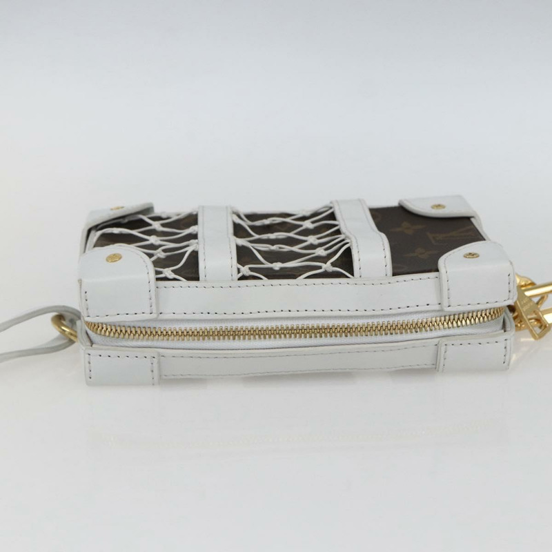 【日本直送】路易威登 Monogram NBA 軟行李箱手機盒包 白色 M80102 正品 169014SAM-3