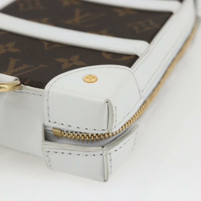 【日本直送】路易威登 Monogram NBA 軟行李箱手機盒包 白色 M80102 正品 169014SAM-15