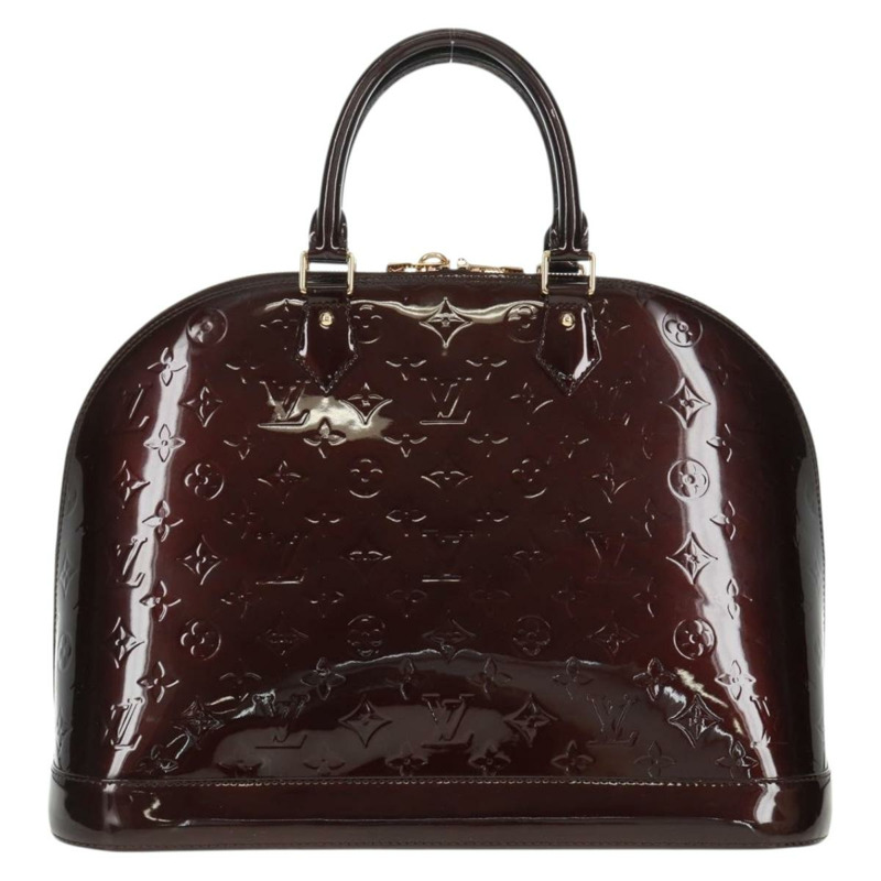 【日本直送】路易威登 Monogram Vernis Alma GM 手提包 Amarante M93595 LV Auth 169039V-1