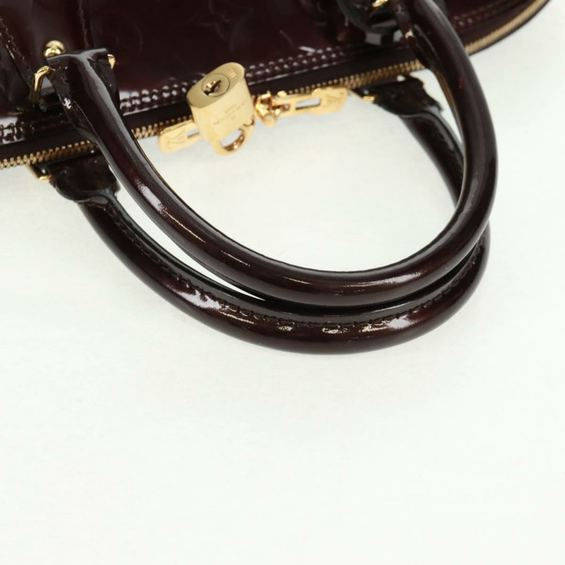【日本直送】路易威登 Monogram Vernis Alma GM 手提包 Amarante M93595 LV Auth 169039V-6