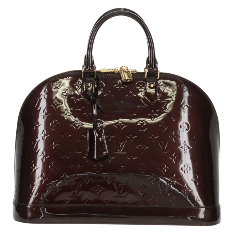 【日本直送】路易威登 Monogram Vernis Alma GM 手提包 Amarante M93595 LV Auth 169039V-12