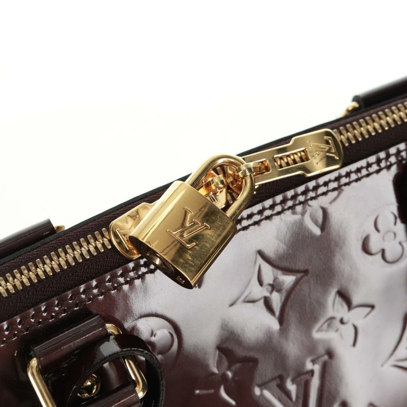 【日本直送】路易威登 Monogram Vernis Alma GM 手提包 Amarante M93595 LV Auth 169039V-17