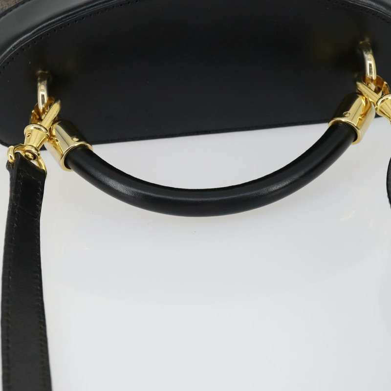 【日本直送】CELINE Macadam帆布手提包 PVC皮革 2way 黑色金色 Auth 163425V-7