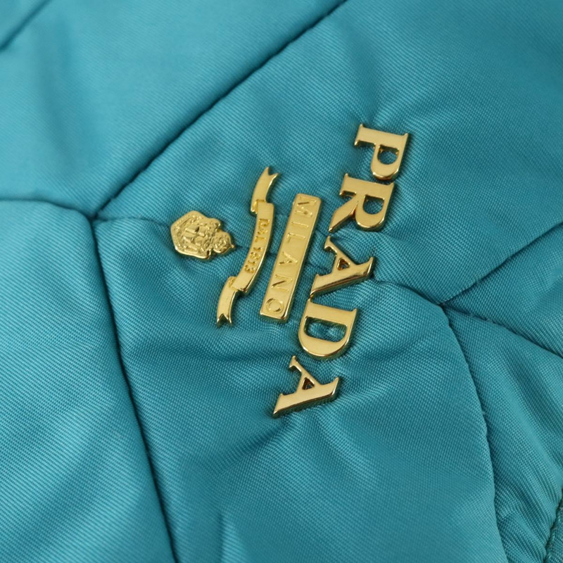 【日本直送】PRADA 尼龍藍金肩包 正品 169057V-17
