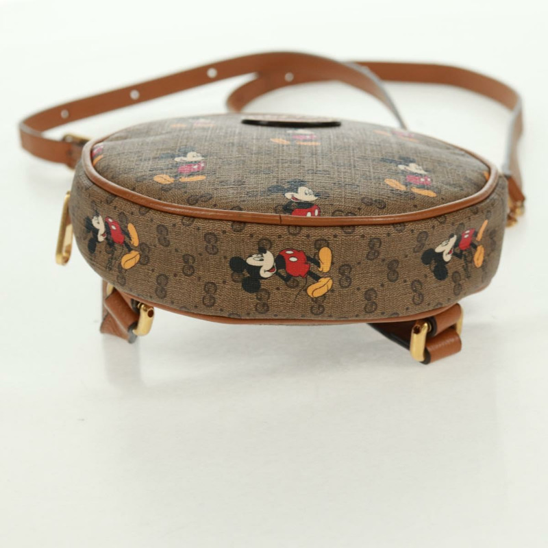 【日本直送】GUCCI Micro GG Supreme Disney 雙肩包 PVC 米色 金色 603730 正品 159823M-4
