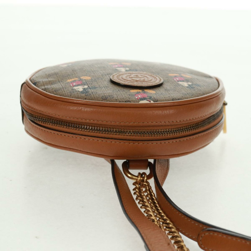 【日本直送】GUCCI Micro GG Supreme Disney 雙肩包 PVC 米色 金色 603730 正品 159823M-5