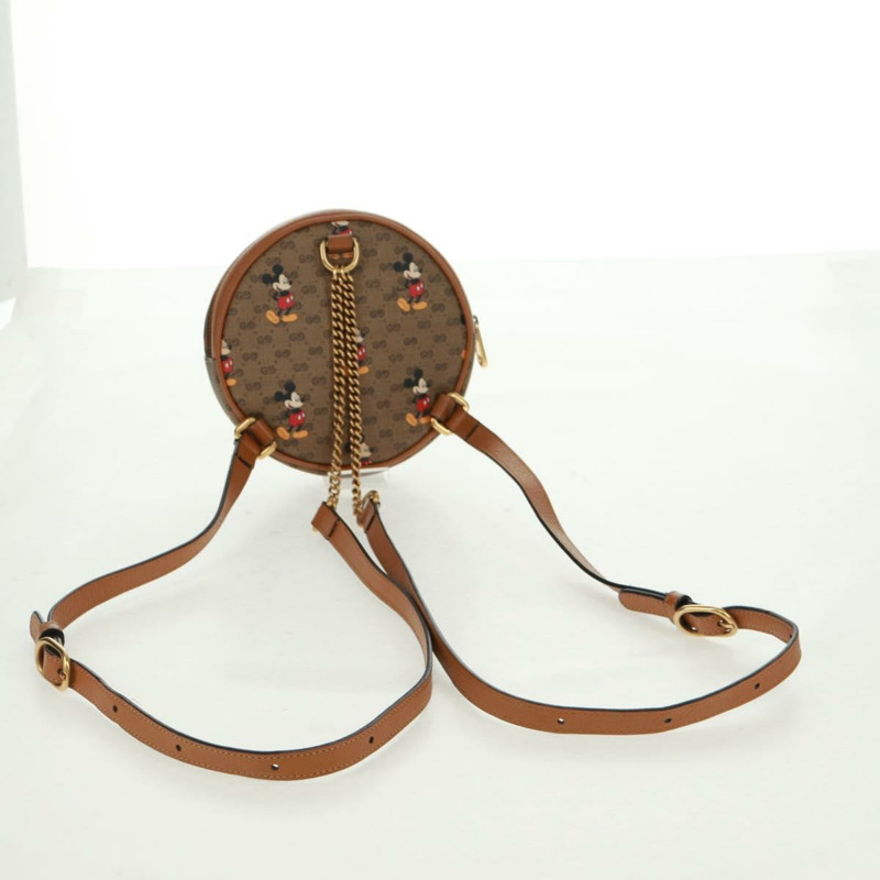 【日本直送】GUCCI Micro GG Supreme Disney 雙肩包 PVC 米色 金色 603730 正品 159823M-6