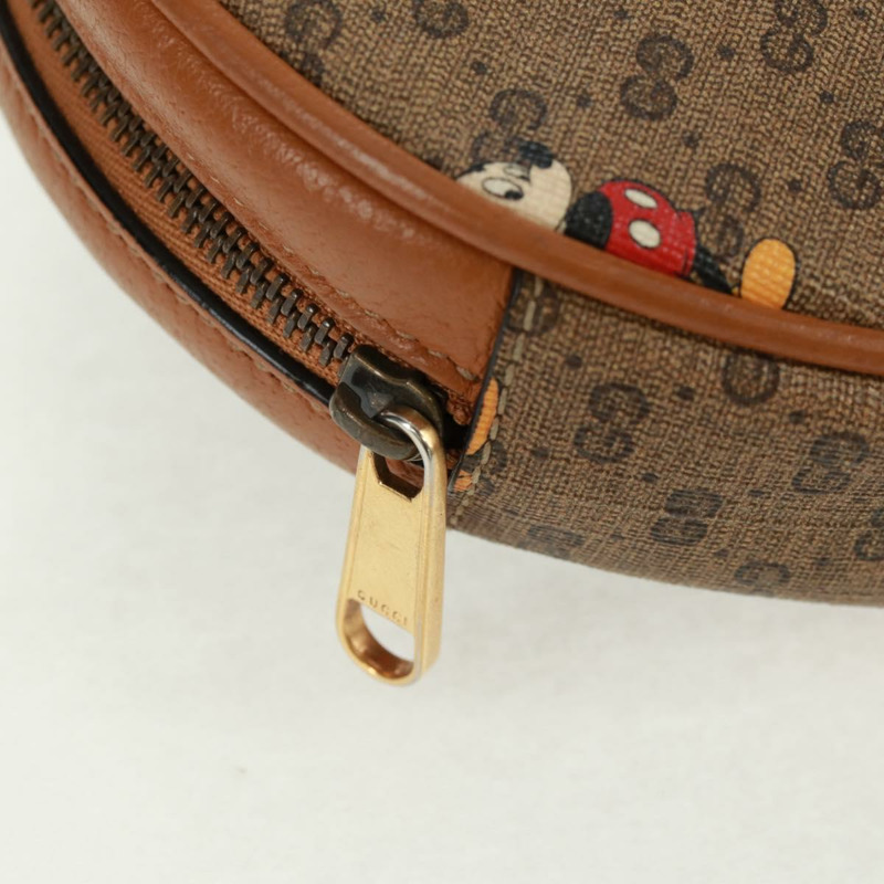 【日本直送】GUCCI Micro GG Supreme Disney 雙肩包 PVC 米色 金色 603730 正品 159823M-8