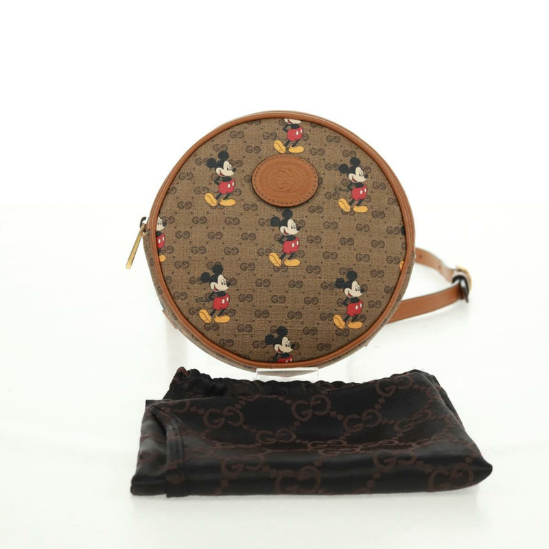 【日本直送】GUCCI Micro GG Supreme Disney 雙肩包 PVC 米色 金色 603730 正品 159823M-11