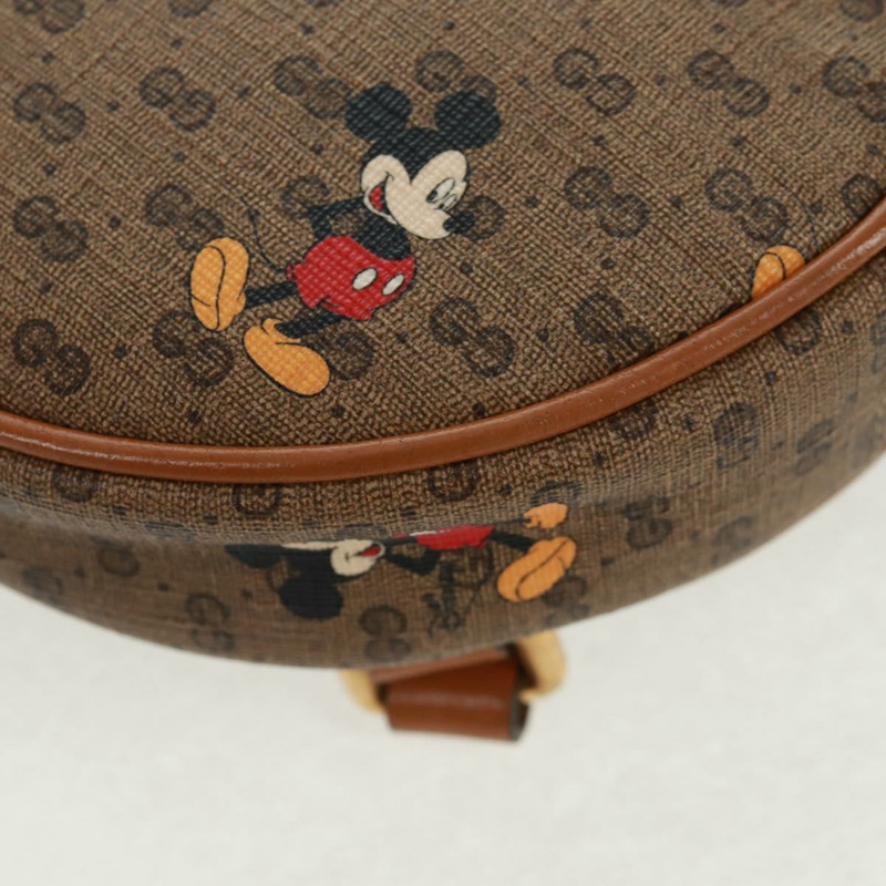 【日本直送】GUCCI Micro GG Supreme Disney 雙肩包 PVC 米色 金色 603730 正品 159823M-15
