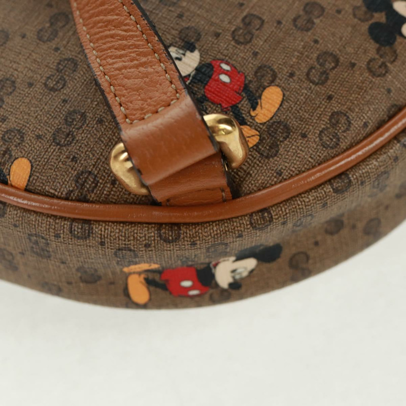 【日本直送】GUCCI Micro GG Supreme Disney 雙肩包 PVC 米色 金色 603730 正品 159823M-16