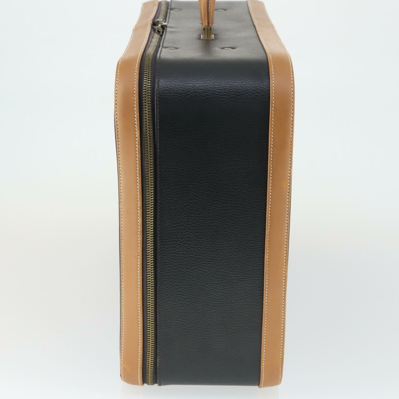 【日本直送】愛馬仕黑色真皮旅行箱 Auth bs33187-2