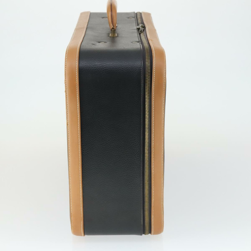 【日本直送】愛馬仕黑色真皮旅行箱 Auth bs33187-3