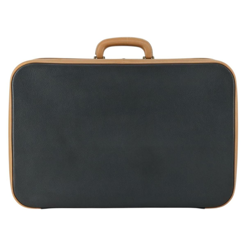 【日本直送】愛馬仕黑色真皮旅行箱 Auth bs33187-12