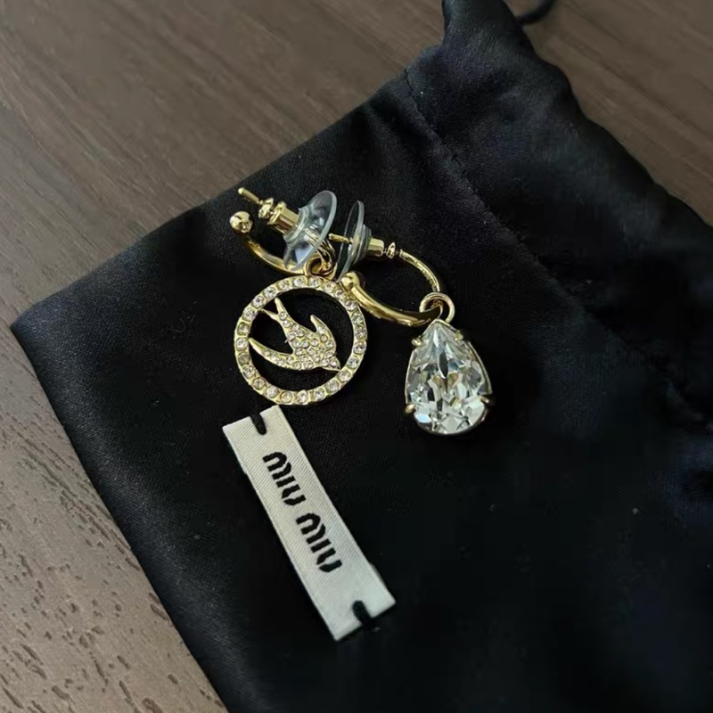 【99新 ✨ 全網最低價！】Miu Miu 耳飾 自由的小鳥 特別款 Full Set耳飾 耳釘 全鑽款（下單前先詢問庫存❗️）-0