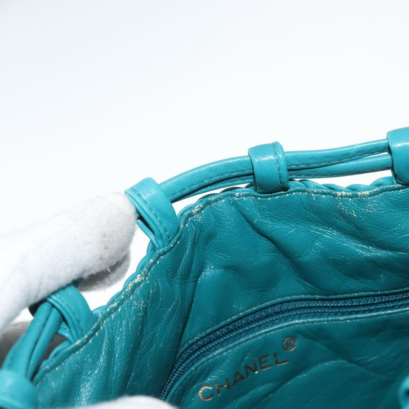 【日本直送】香奈兒單肩背包，皮革材質，土耳其藍，CC標誌，正品編號163423SAM-9