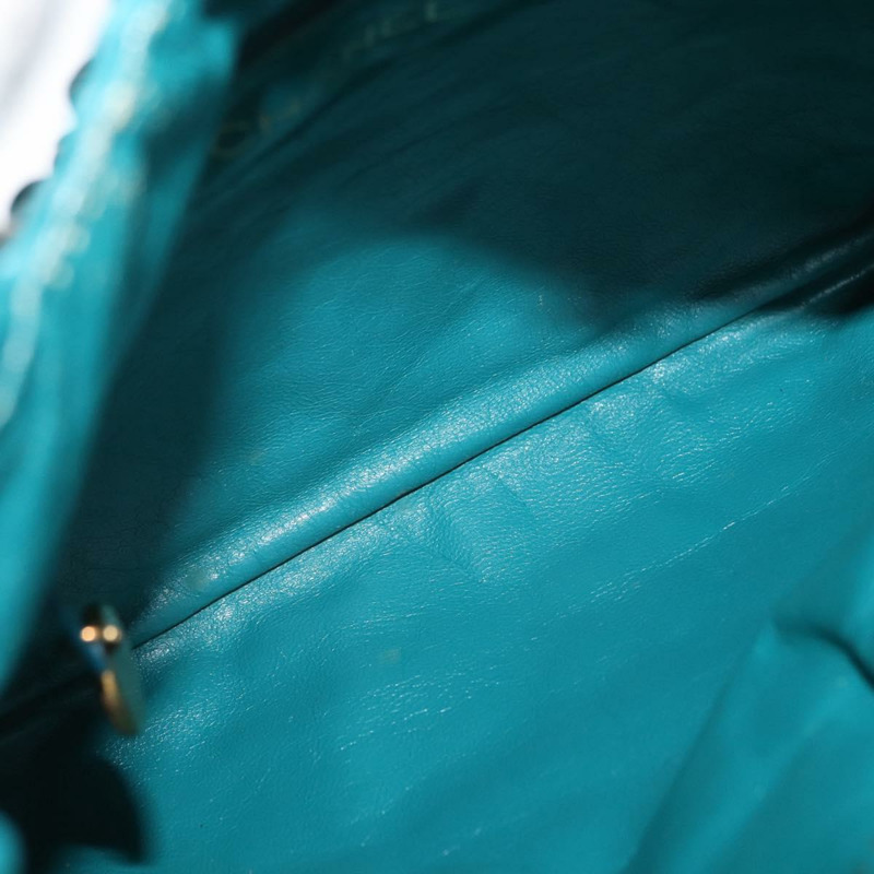 【日本直送】香奈兒單肩背包，皮革材質，土耳其藍，CC標誌，正品編號163423SAM-10