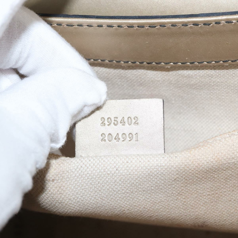 【日本直送】GUCCI GG帆布 Guccissima 鏈條馬銜扣包 皮革 米色 295402 正品 169035-11