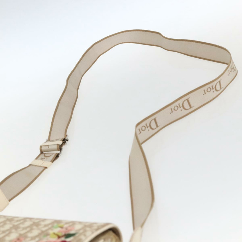 【日本直送】Christian Dior Trotter帆布肩背包 米色 銀色 正品 ep13144-7