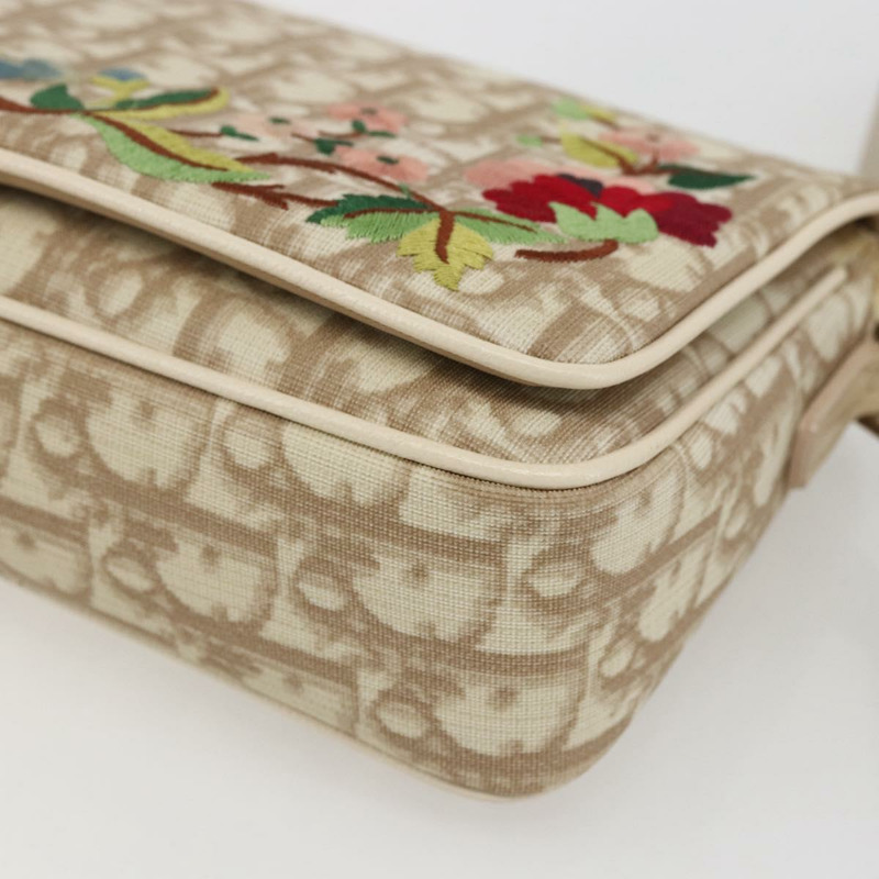 【日本直送】Christian Dior Trotter帆布肩背包 米色 銀色 正品 ep13144-8