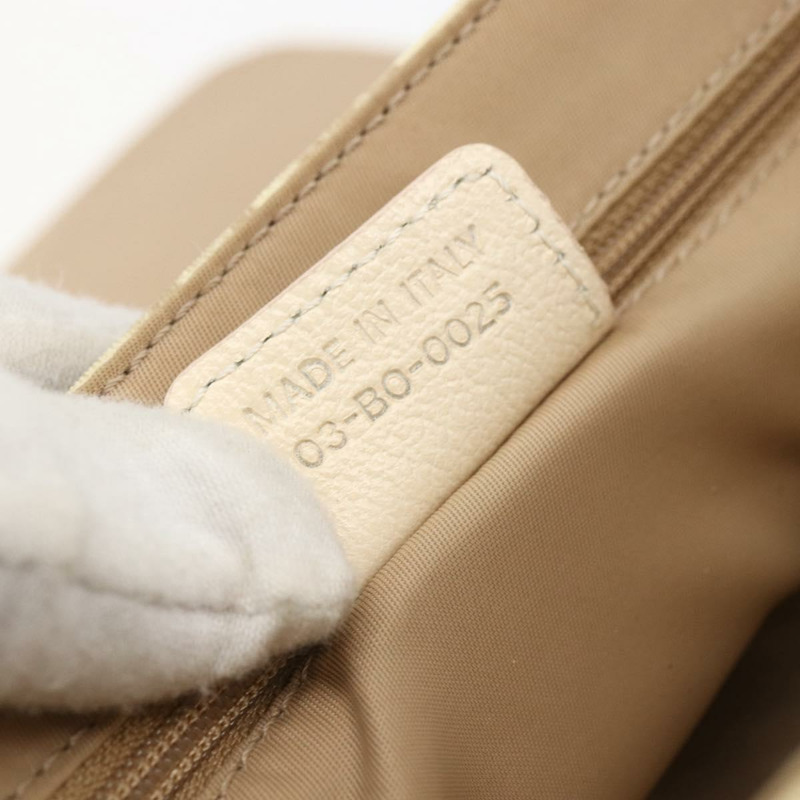 【日本直送】Christian Dior Trotter帆布肩背包 米色 銀色 正品 ep13144-11