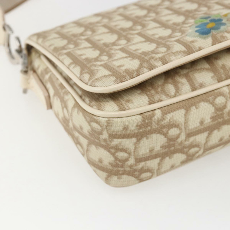 【日本直送】Christian Dior Trotter帆布肩背包 米色 銀色 正品 ep13144-13