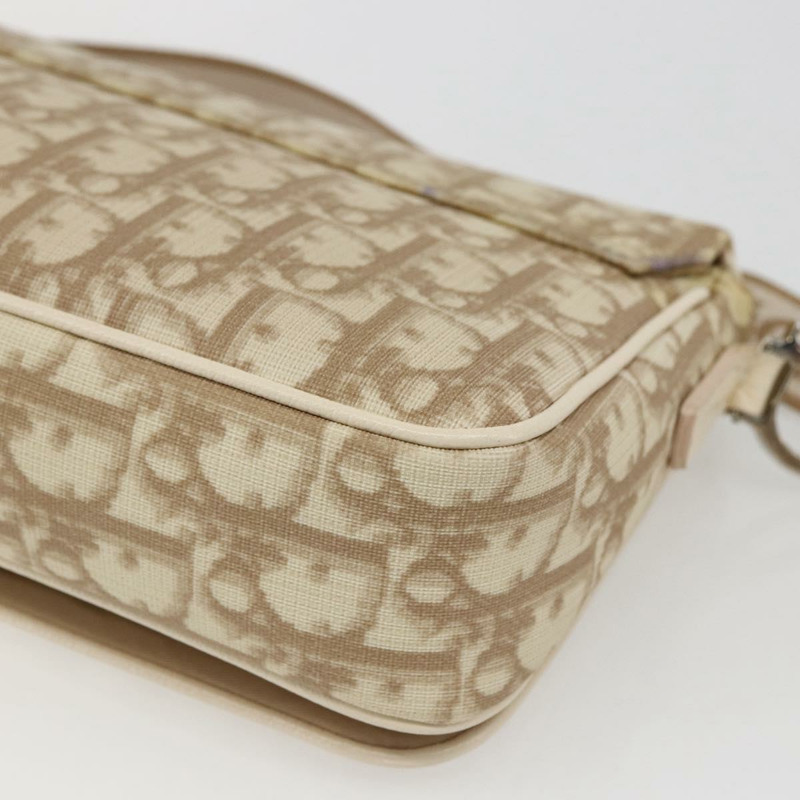 【日本直送】Christian Dior Trotter帆布肩背包 米色 銀色 正品 ep13144-14