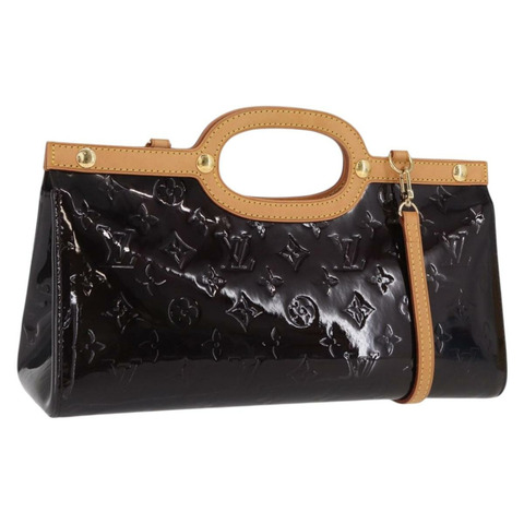 路易威登 Monogram Vernis Roxbury Drive 手袋 Amarante M91995 LV Auth ep13289V